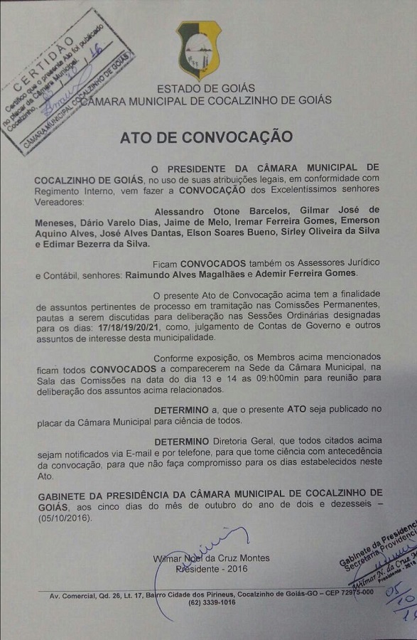 Ato de Convocação
