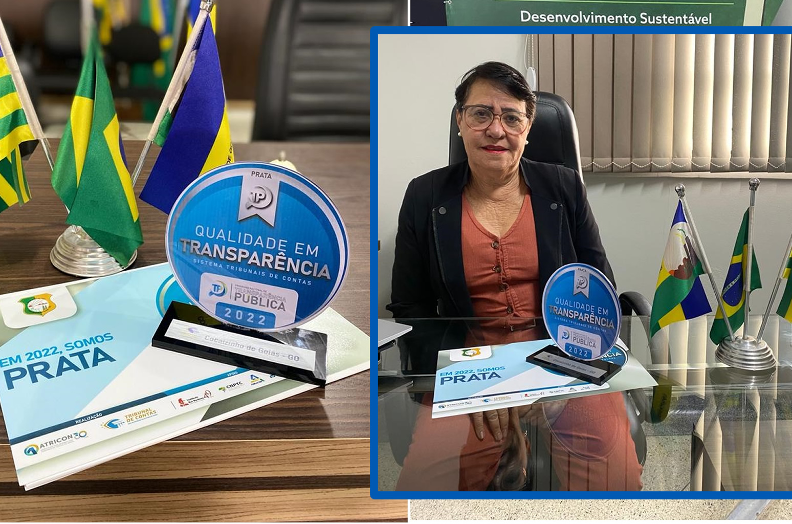 Gestão da Câmara Municipal recebe o Selo Prata em qualidade de transparência.